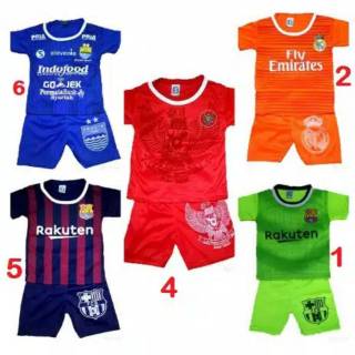 SETELAN BAJU  BOLA  ANAK  MURAH 1KG MUAT 9 PCS Shopee  