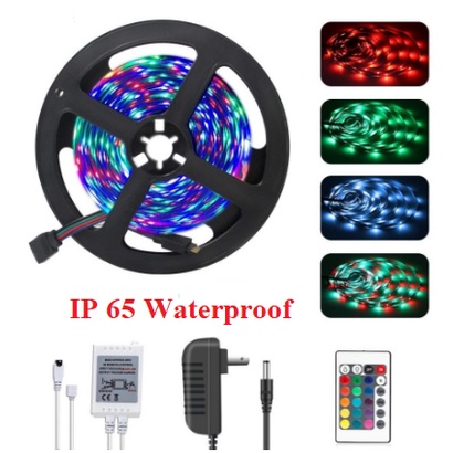 Lampu LED STRIP RGB REMOTE 5m + ADAPTOR+MODUL Complete Lengkap