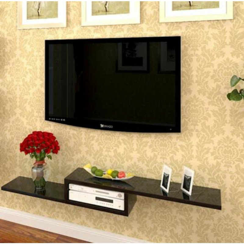COD Rak bunga hias tv dinding dapur minimalis modern sudut pojok tempel buku boneka dari kayu rak di