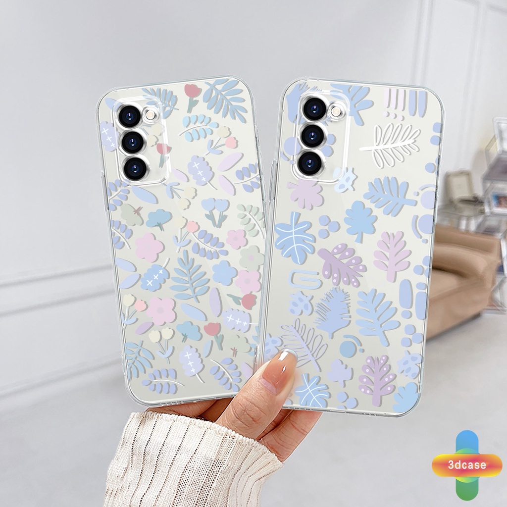 Case HP Samsung A51 A03S A10S A32 A52 A12 A03 A50 A20S J7 Prime A02S A20 A50S A10 A30S A52S A30 M12 M01S A125 F12 M10S M40S A515F A207F M02S A025 F02S 11 12 13  7 8 6 Plus Fashion Fresh Flower Silicone TPU Phone Case
