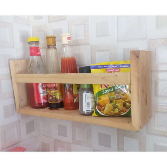  Rak Bumbu Dapur Kayu  Jati Belanda Shopee Indonesia