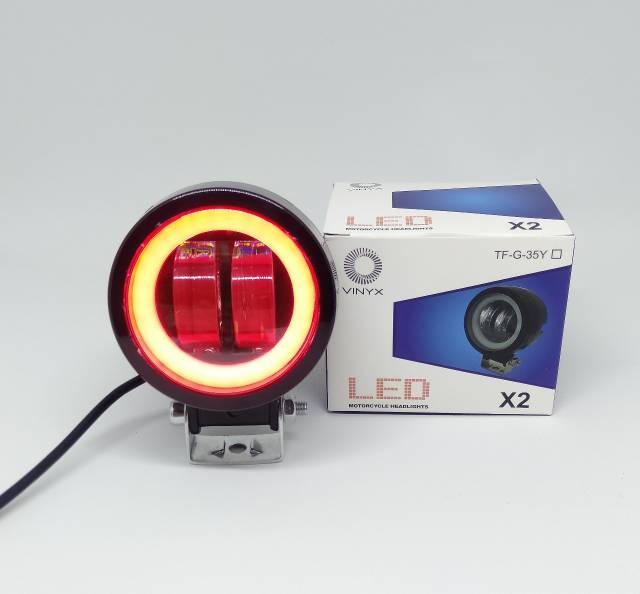 lampu tembak sorot kabut daymeker mini 2 lensa 20w 4D