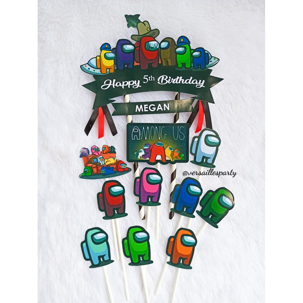 CakeTopperAmongUs/TusukankueAmongUs/DekorasiKueAMongUS/TopperAmongUs