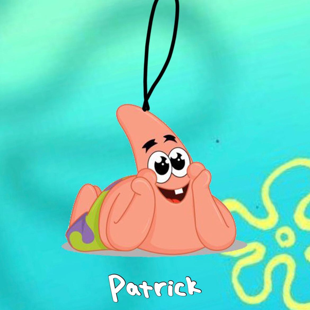 SYSCENT AIR FRESHENER Patrick Spongebob | Parfum Mobil / Pewangi Ruangan / Pewangi Mobil / Pengharum Mobil |