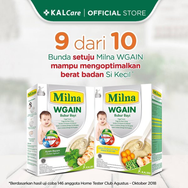 MILNA WGAIN BUBUR BAYI MPASI 6 8 BULAN | MAKANAN SNACK CEMILAN BABY