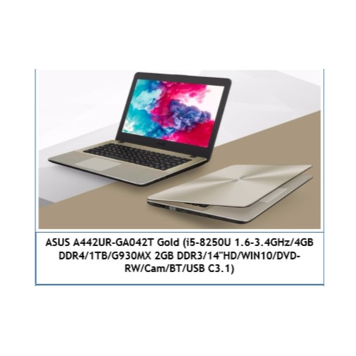 Asus A442UR-GA042T i5-8250U 4GB 1TB WIN10