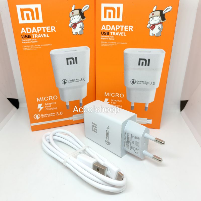 Charger Xiaomi Fast Charging Micro USB ORIGINAL Qualcomm Quick Charger 3.0