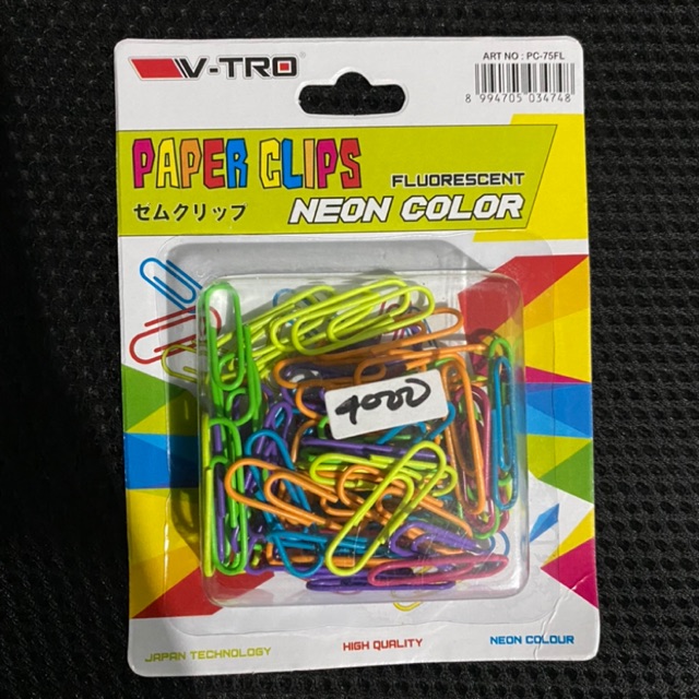 

Paper Clips Neon Colors
