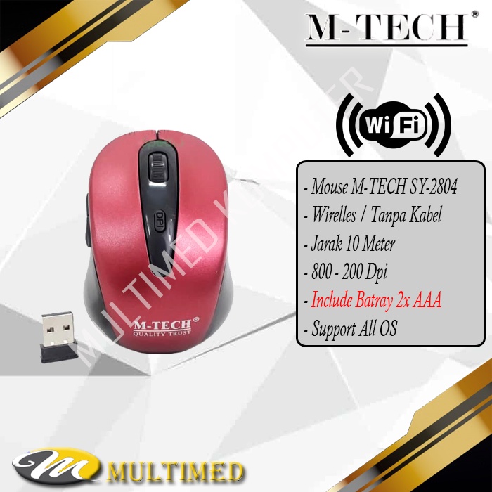 Mouse Wirelles M-Tech SY - 2804 Free Batray Original