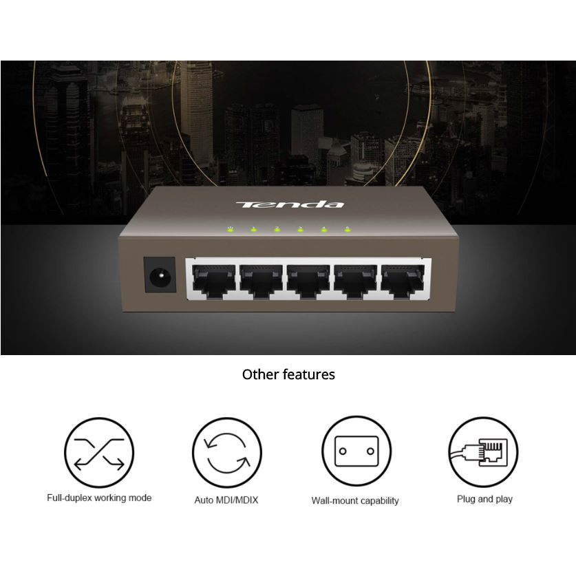 Tenda TEG1005D Five-port Ethernet Gigabit switch