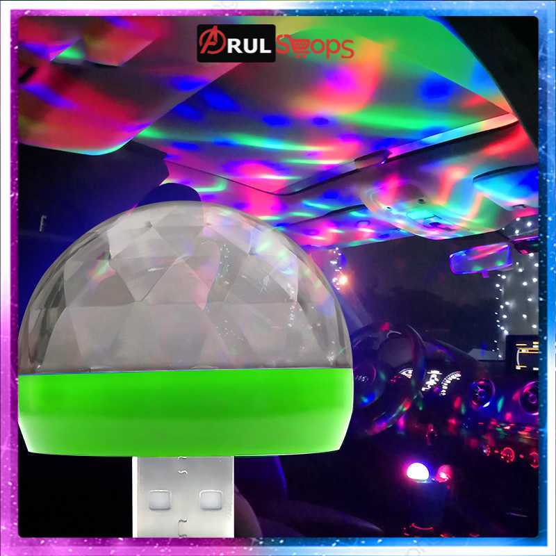 Magic Ball Lampu LED RGB USB Atmospere DJ Light Sound Control