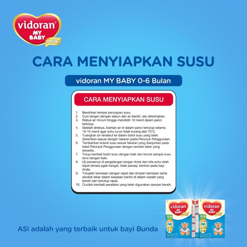 Susu Vidoran My Baby 0-6 bulan 350g