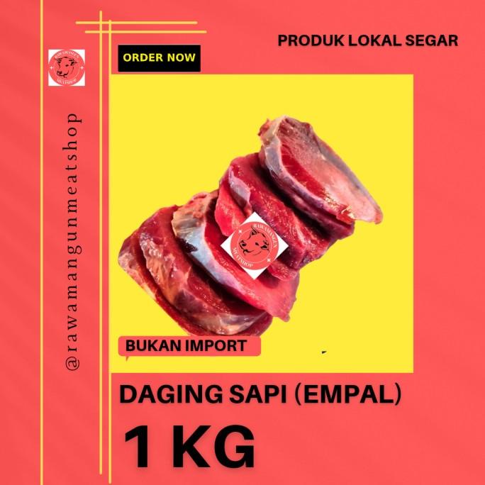 

(PREMIUM BEEF) DAGING EMPAL GEPUK 1 KG / DAGING SAPI LOKAL SEGAR FSDGDF252