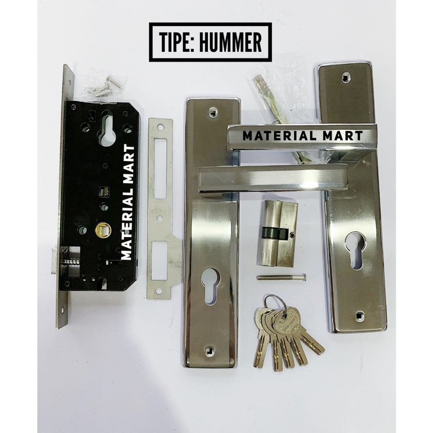 Gagang Pintu Rumah 1 SET | Handel Pintu + Body | Handle Pintu Besar | MATERIAL MART