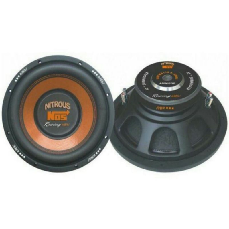 SPEAKER SUBWOOFER ADS 12 INCH ASW1200 NOS NITROUS