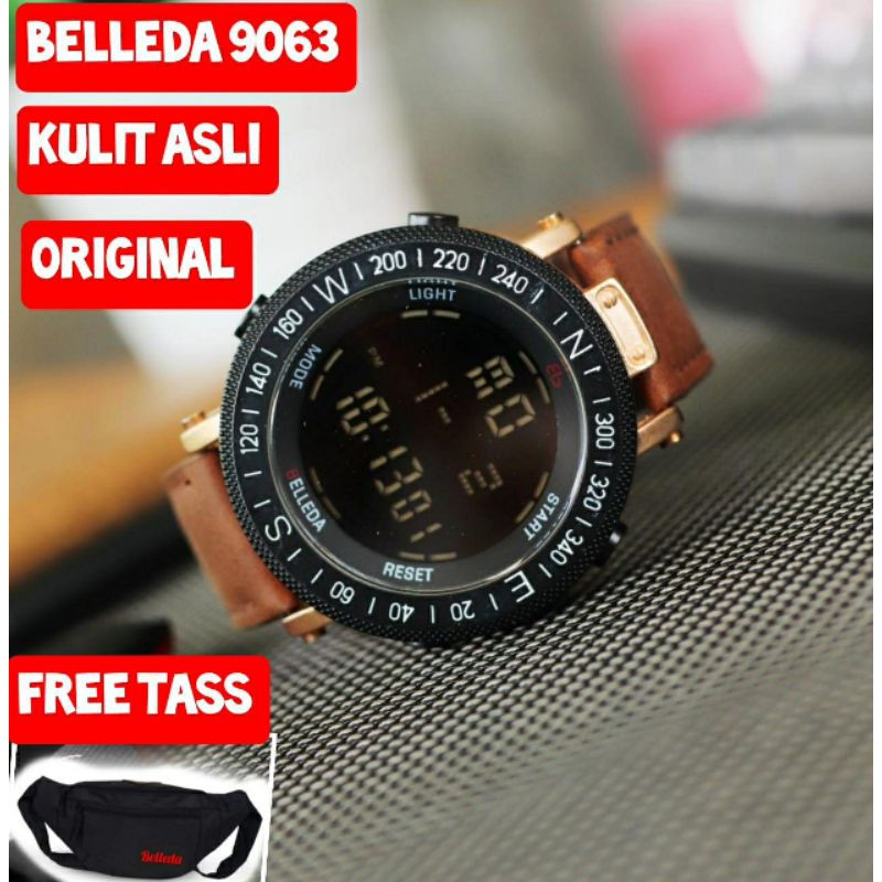 Jam Tangan Belleda Digital Original Anti Air Free WAITSBAG