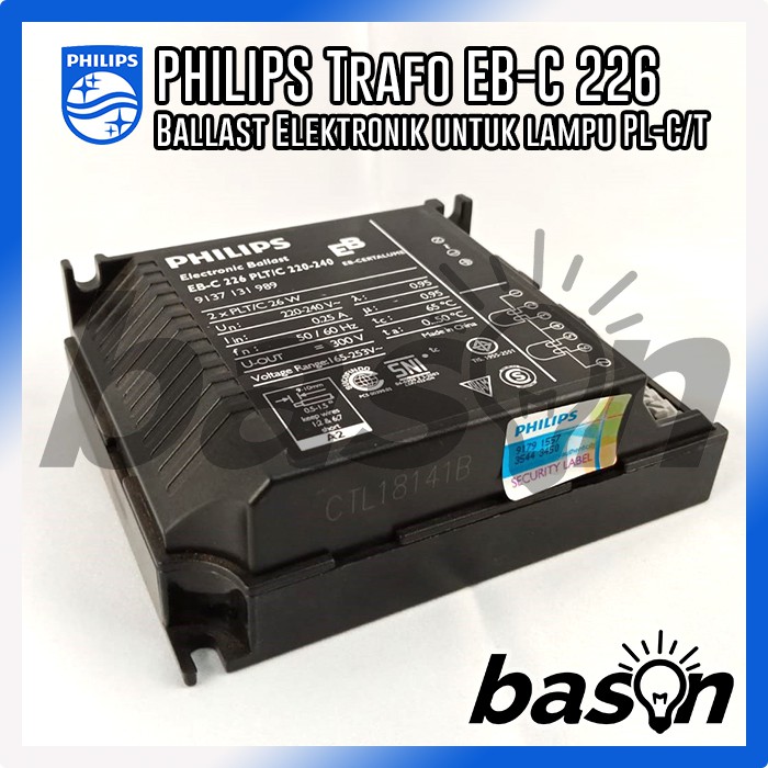 PHILIPS EB-C 226 PL-T/C 220-240V 50/60Hz - Ballast Elektronik