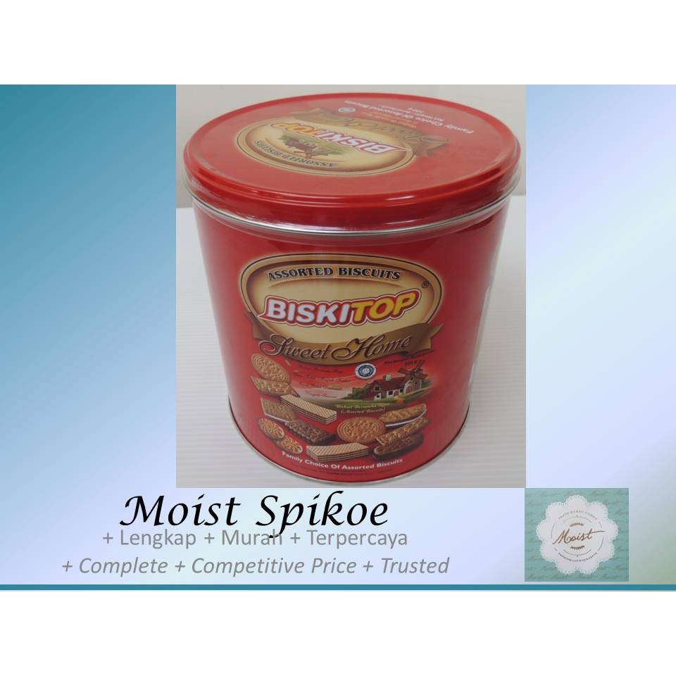 BISKITOP BISKUIT SWEET HOME KALENG 500 Gram