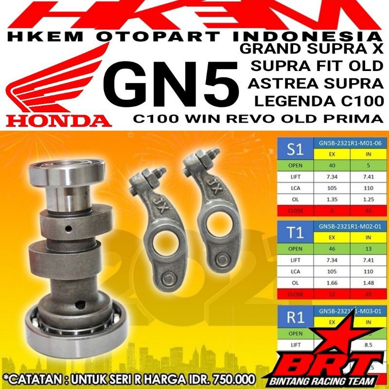 MASTER CAM BRT SUPRA NOKEN AS GN5 SUPRA X SUPRA FIT GRAND ASTREA LEGENDA WIN C100 NOKEN AS RACING a