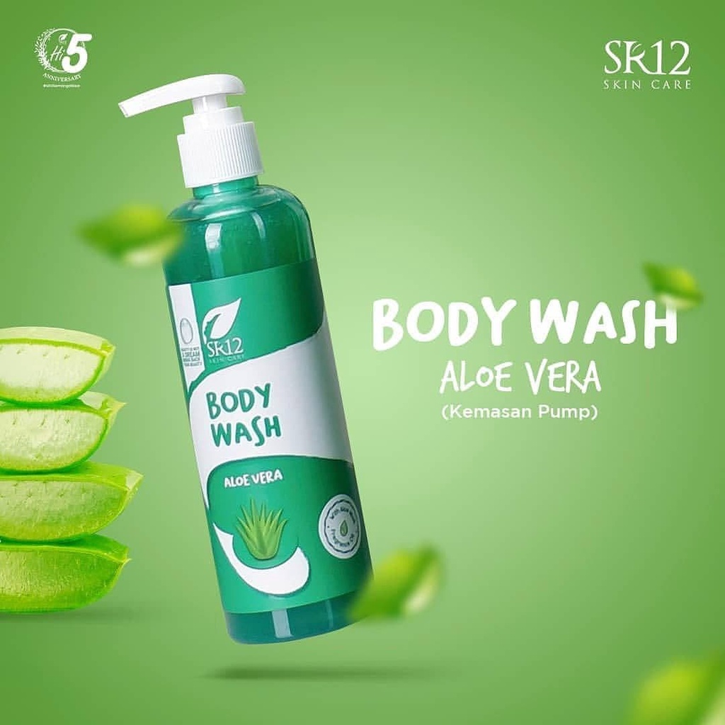 BODY WASH SR12 100ml 250ml Tube Pump Aloe Vera Lidah Buaya Black Coffee Kopi Hitam Menyegarkan Tubuh