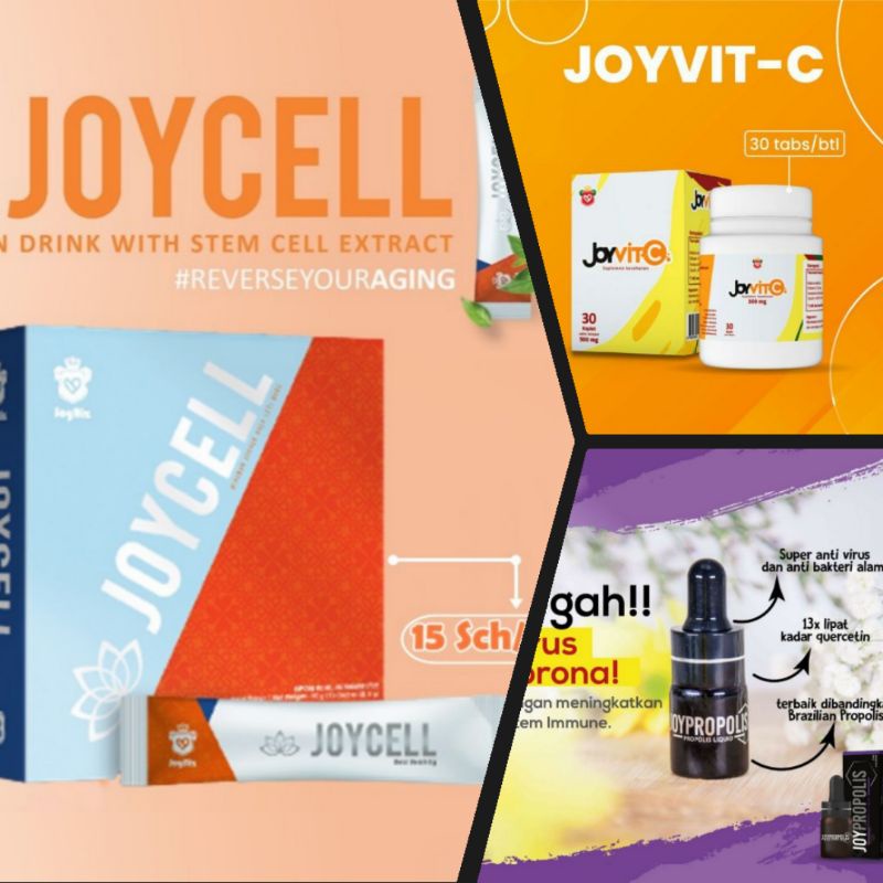 PROMO PAKET 3 IN 1 JOYCELL JOYVIT C DAN JOYPROPOLIS JOYBIZ