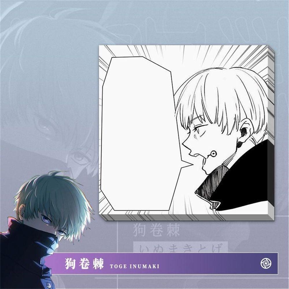 Agustina Jujutsu Kaisen Memo Pad Lucu Perlengkapan Sekolah Alat Tulis Sekolah Gojou Satoru Bantalan Tulisan Perlengkapan Siswa Anime Sticky Notes