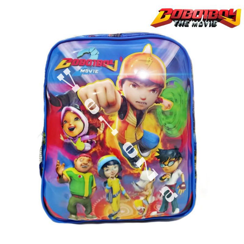 Tas ransel anak karakter Boboiboy gambar timbul Led nyala - tas anak