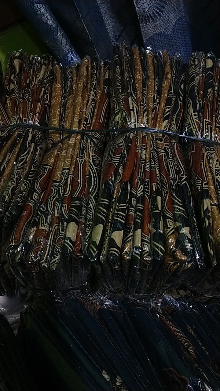 Kemeja Batik Pria Lengan Panjang Size M L Xl Xxl  Bswart Batik Hrb026 Kenongo Hem Panjang Padi