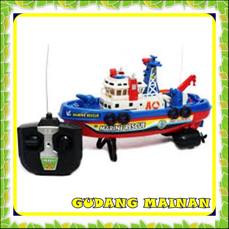 RC / RC Fire Boat / kapal remote control / remote control / Mainan / Mainan anak laki Mainan anak