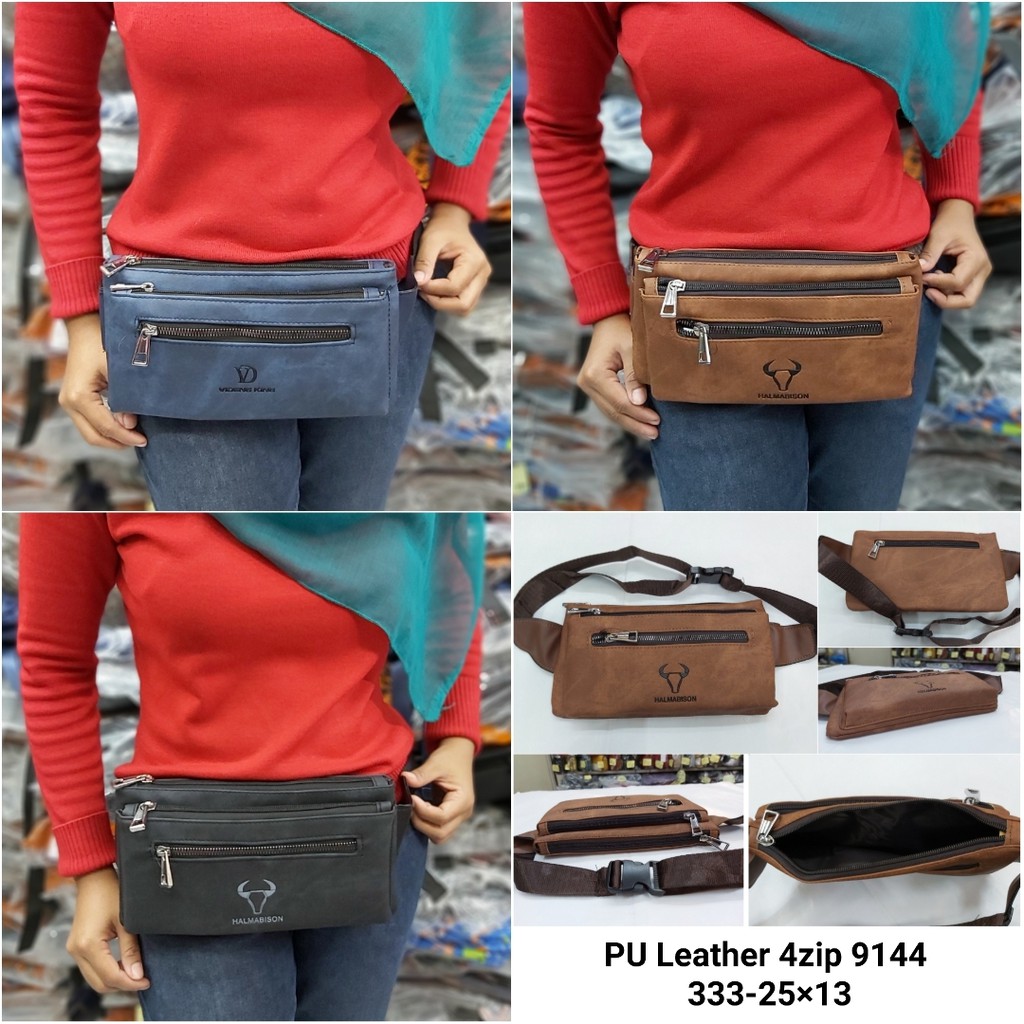 Tas pinggang pria / tas selempang pria / tas waistbag pria multifungsi