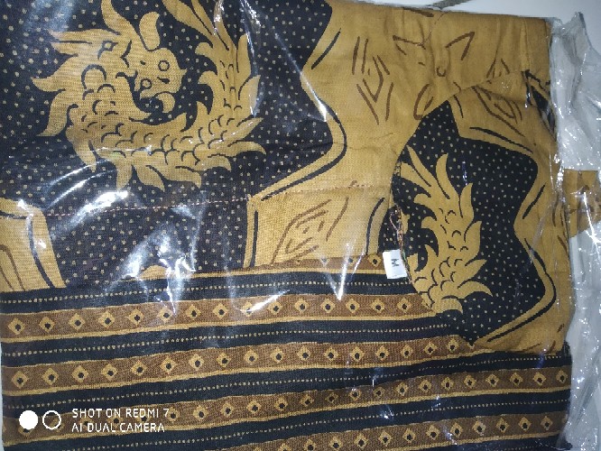Tey-17 Batik Wanita Asj Sa Hrb026 Kenongo Kemeja Tosca Pendek