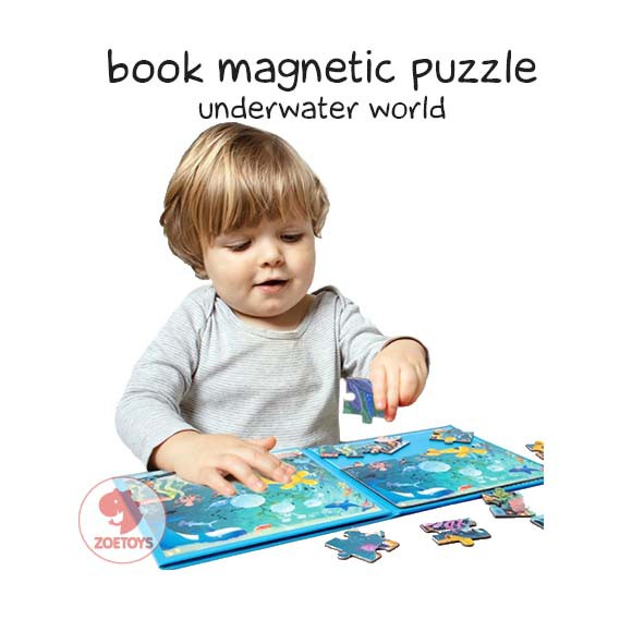 Zoetoys Book Magnetic Puzzle | Puzzle Buku Magnet 2 in 1 Disney Princess | Mainan Edukasi Anak