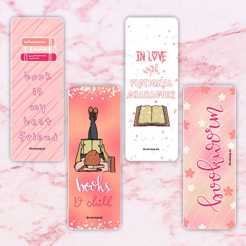

Pembatas Buku ♡ - Pink | Aesthetic Bookmark