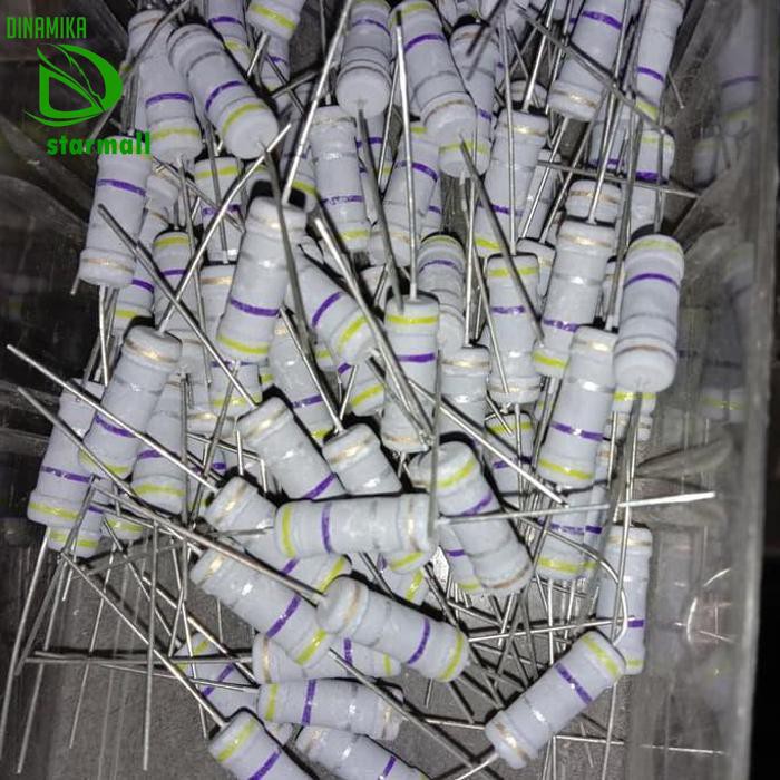 Resistor 0.47 Ohm 0R47 0.47Ohm 2Watt 2 Watt Toleransi 5% Pcmelebik54 Juara
