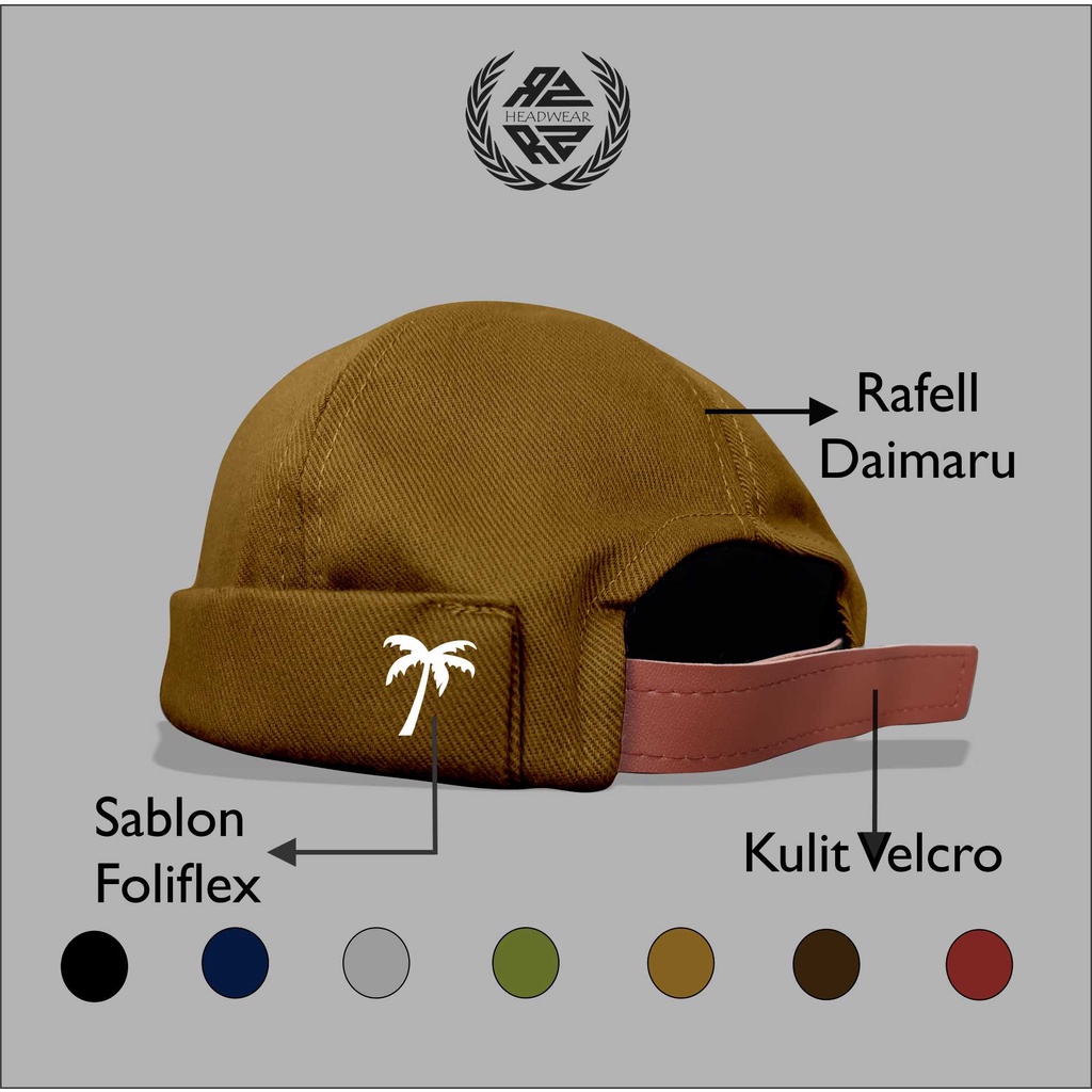 Topi Pria Dewasa Peci Uas (Mikihat) Logo Coconut Aksesoris Kekinian