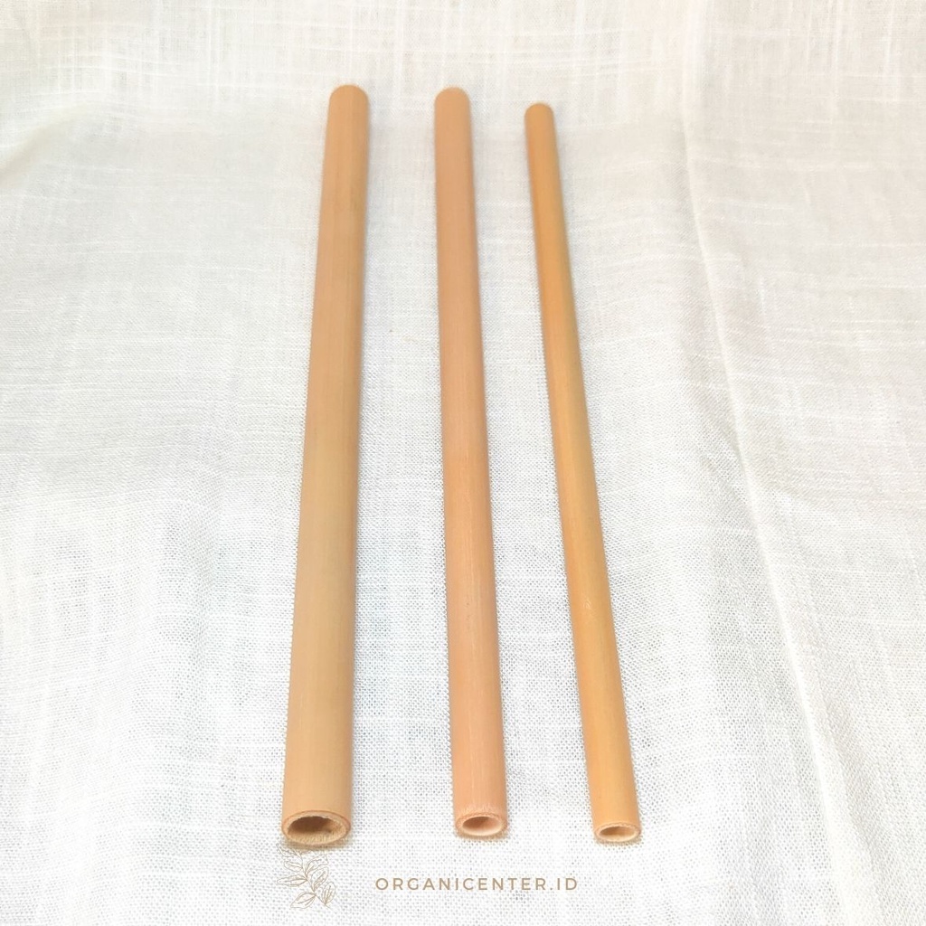 Sedotan Bambu Ramah Lingkungan Zero Waste Estetik Eco Friendly Bamboo Straw