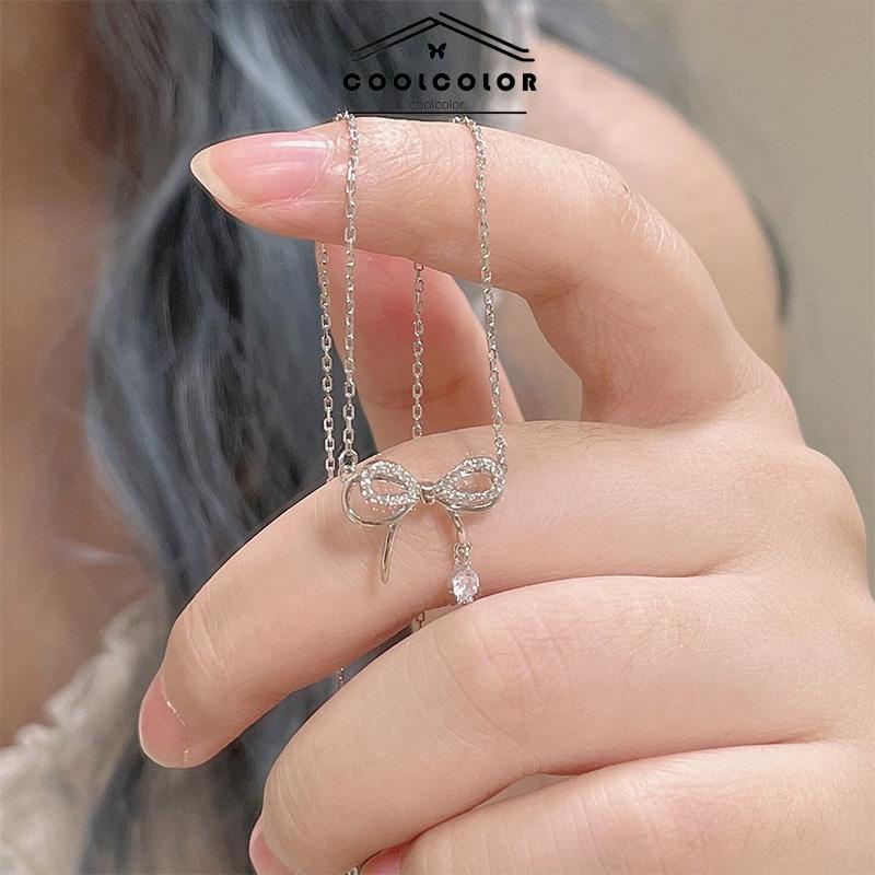 Murah❤️Kalung Wanita Korea Liontin Kupu-kupu Rantai Klavikula Anti Karat Dan Anti Luntur Hadiah Ulang Tahun Kado Fashion Aksesoris COD