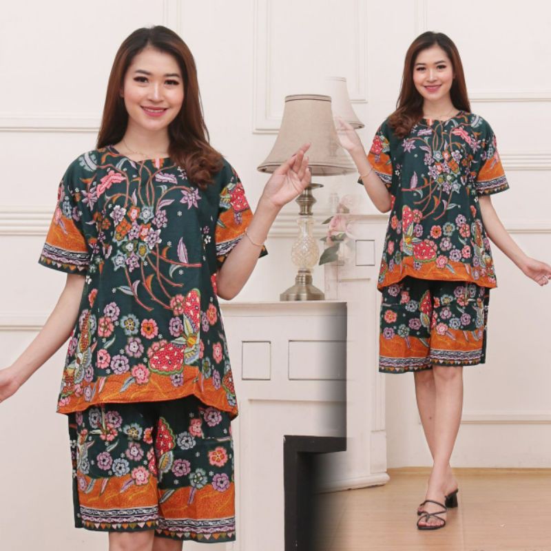 SETELAN CELANA PENDEK BATIK / SETELAN BATIK / SETELAN KULOT CANTIKA