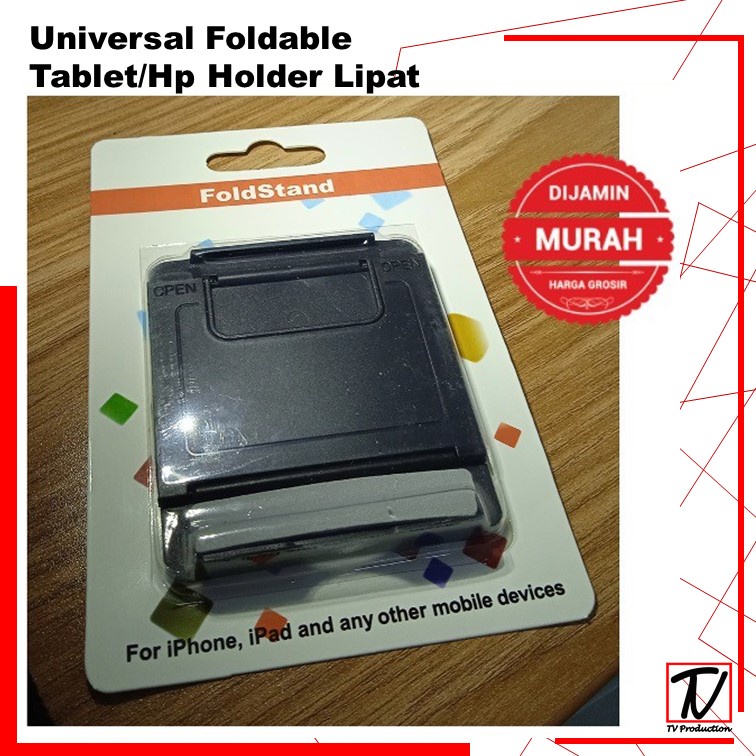 Holder Hp Lipat /Dudukan HP Stand Holder Meja Bisa Lipat iPad Tablet