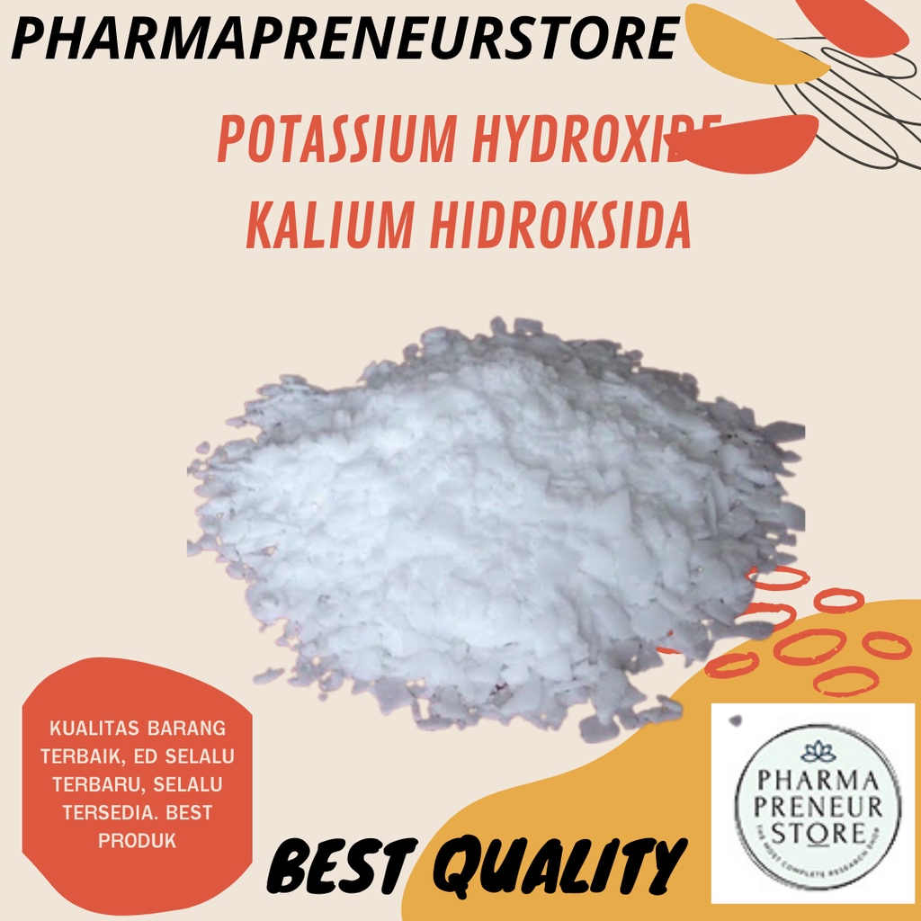 POTASSIUM HYDROXIDE / KALIUM HIDROKSIDA ( KOH ) 100 GRAM BEST QUALITY TEKNIS GRADE