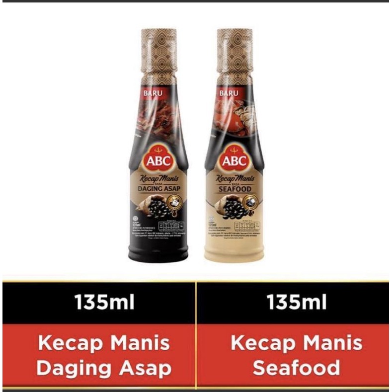 kecap manis ABC / kecap manis daging asap / kecap manis seafood 135ml