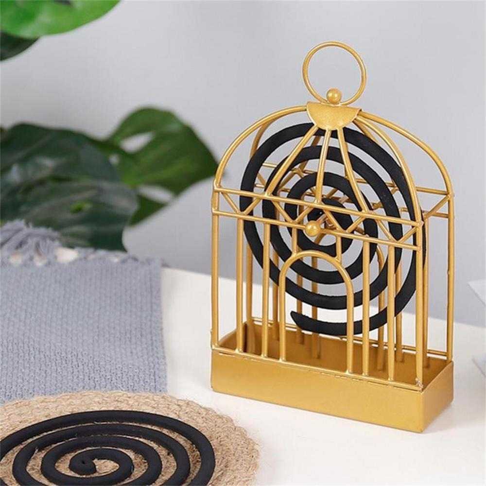 Tempat Obat Nyamuk Nordic Birdcage Mosquito Repellent Rack Desain Elegan Minimalis Material Besi Berkualitas