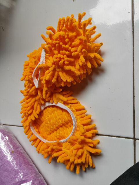 Kain Pel Sarung Kaki Micro Fiber Permbersih Lantai