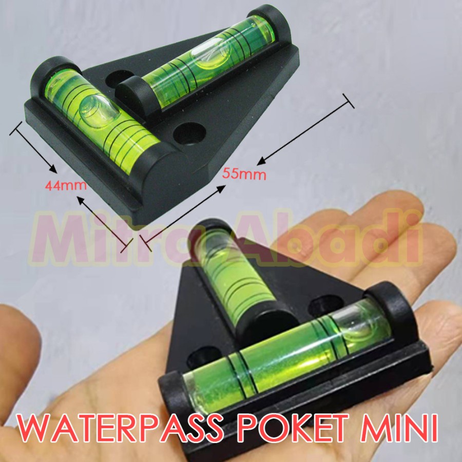 Waterpass T / Waterpass Poket Mini Presisi Tinggi Vertikal Horizontal