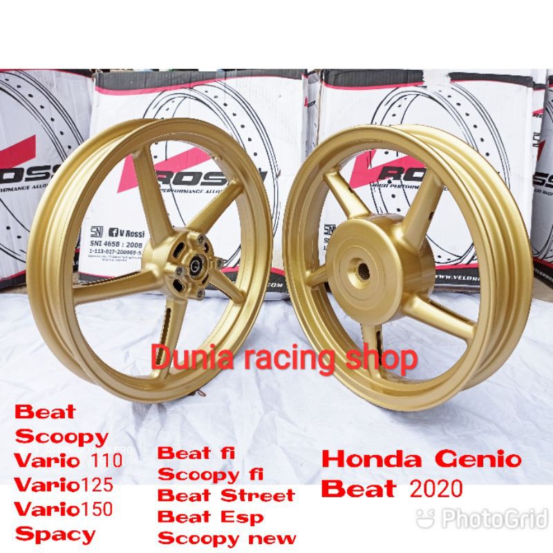 Pelek Velg racing Rossi Beat Vario 110 Scoopy Vario 125 Vario 150 Genio Spacy palang 5