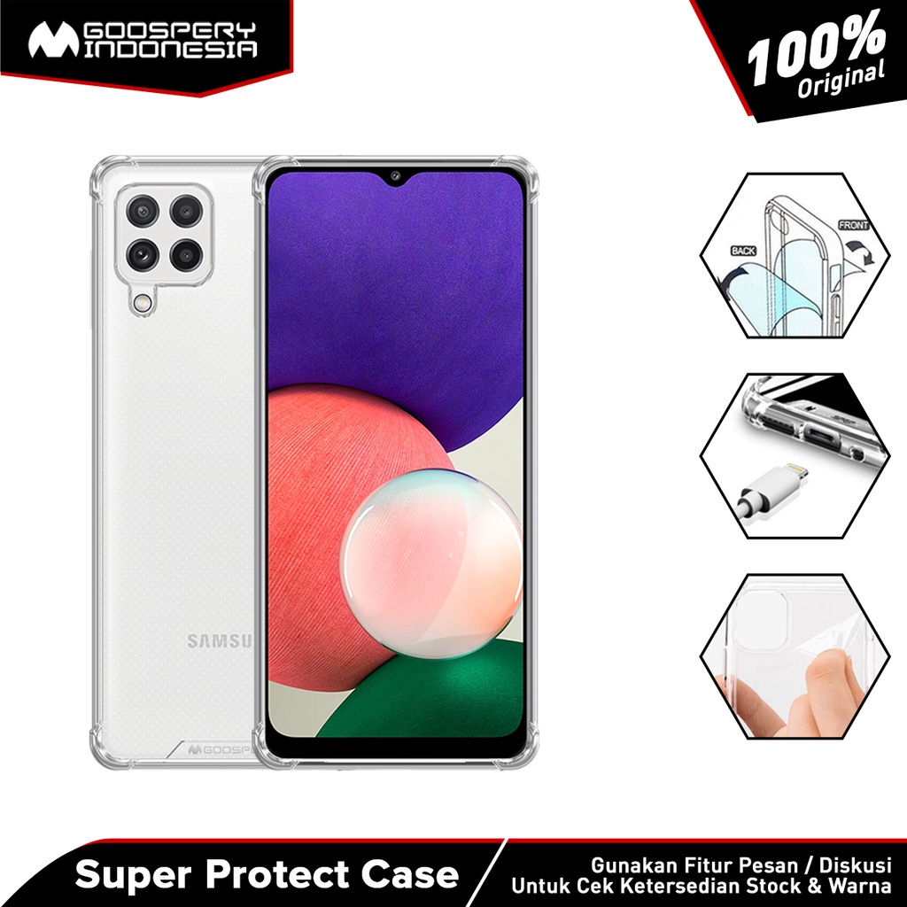 GOOSPERY casing Samsung Galaxy A22 4G A225 Super Protect bumper hard Case