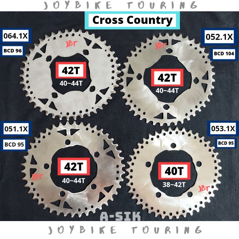 Chainring 42T Oval BCD 104