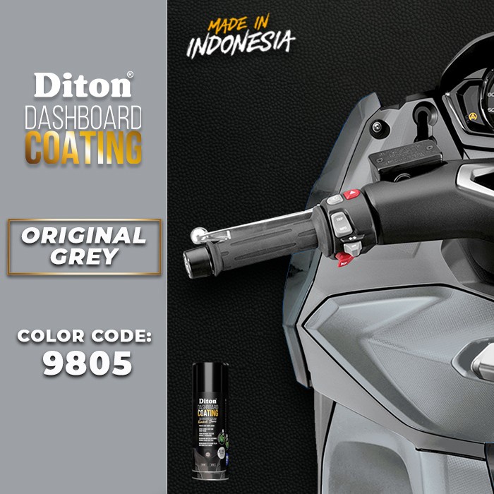 DITON PREMIUM DC 9805 DASHBOARD COATING GREY Abu Abu Cat Semprot Pylox Pilox