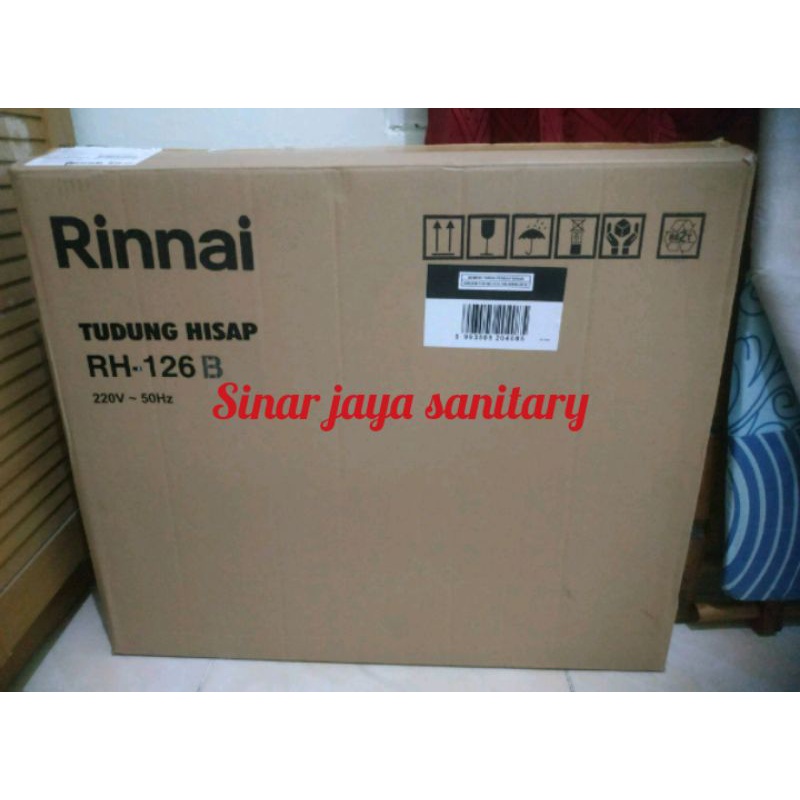 Cooker hood rinnai RH-126 B &quot; ORIGINAL &quot; / Penghisap asap kompor rinnai / Cooler hood tanpa selang pembuangan / Exhost kompor rinnai RH 126 B