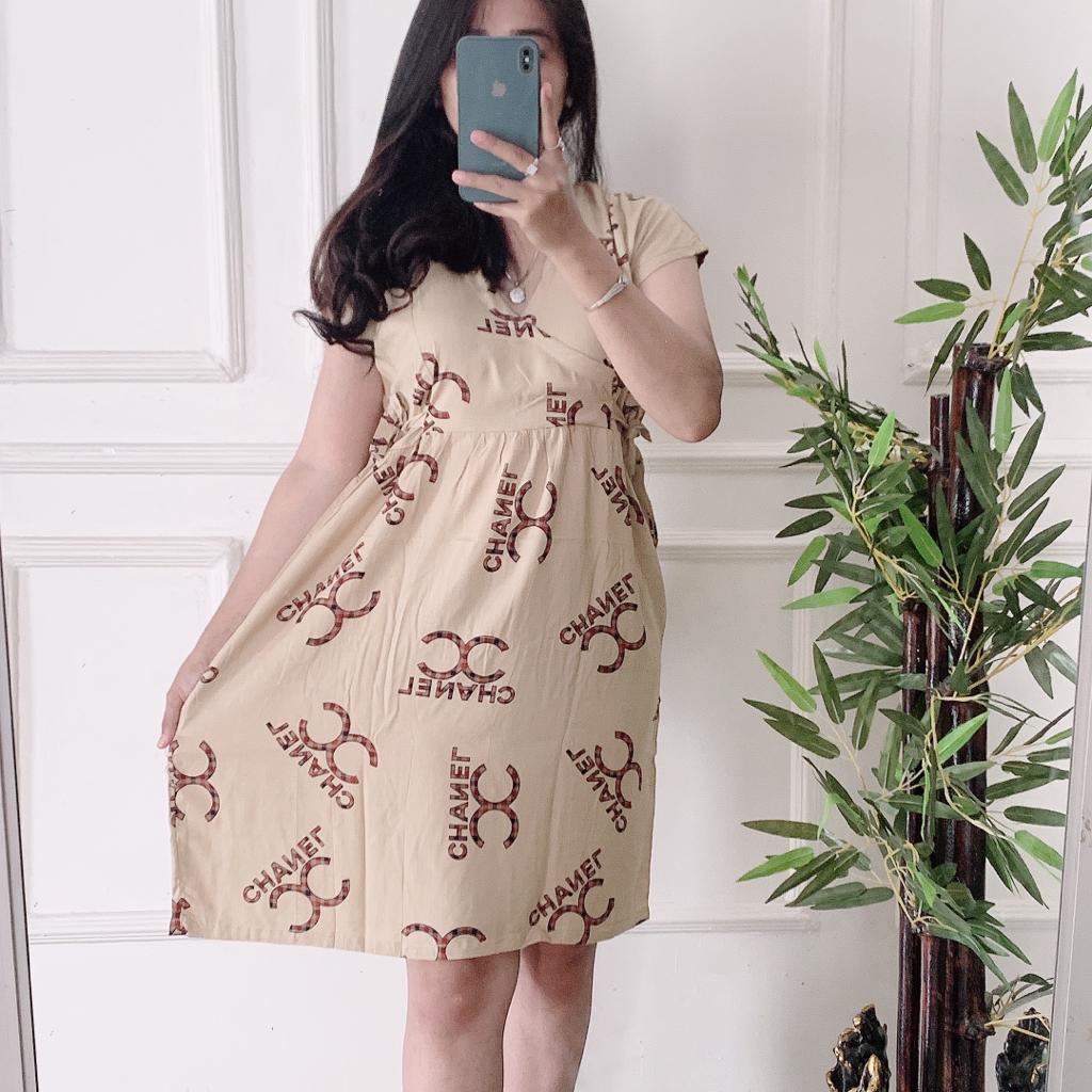 Baju tidur Daster kekinian kimono busui frendly bahan rayon adem-CHANEL MOCA